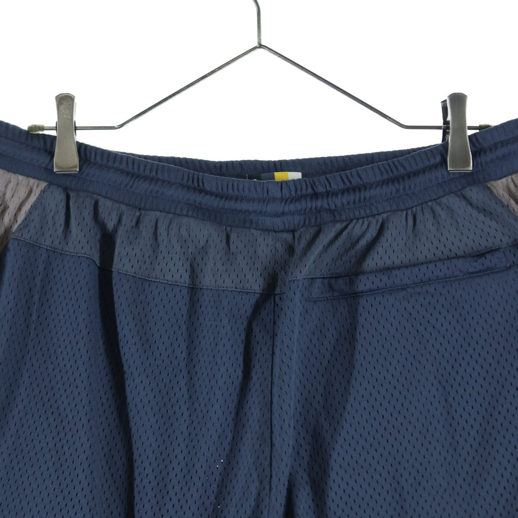 KITH(キス) 21SS パネル切り替え メッシュハーフパンツ ショーツ ネイビー/グレー 21-032-060-0005-2-0