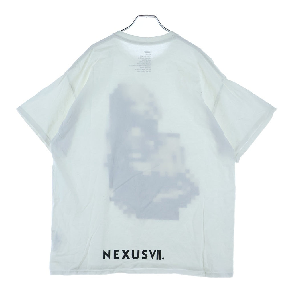 NEXUS7(ネクサスセブン) × MODERATE GENERALLY ADU CAMO モデレートジェネラリー デジカモ パロディプリント クルーネック 半袖Tシャツ カットソー ホワイト RMA-NGS-T0A
