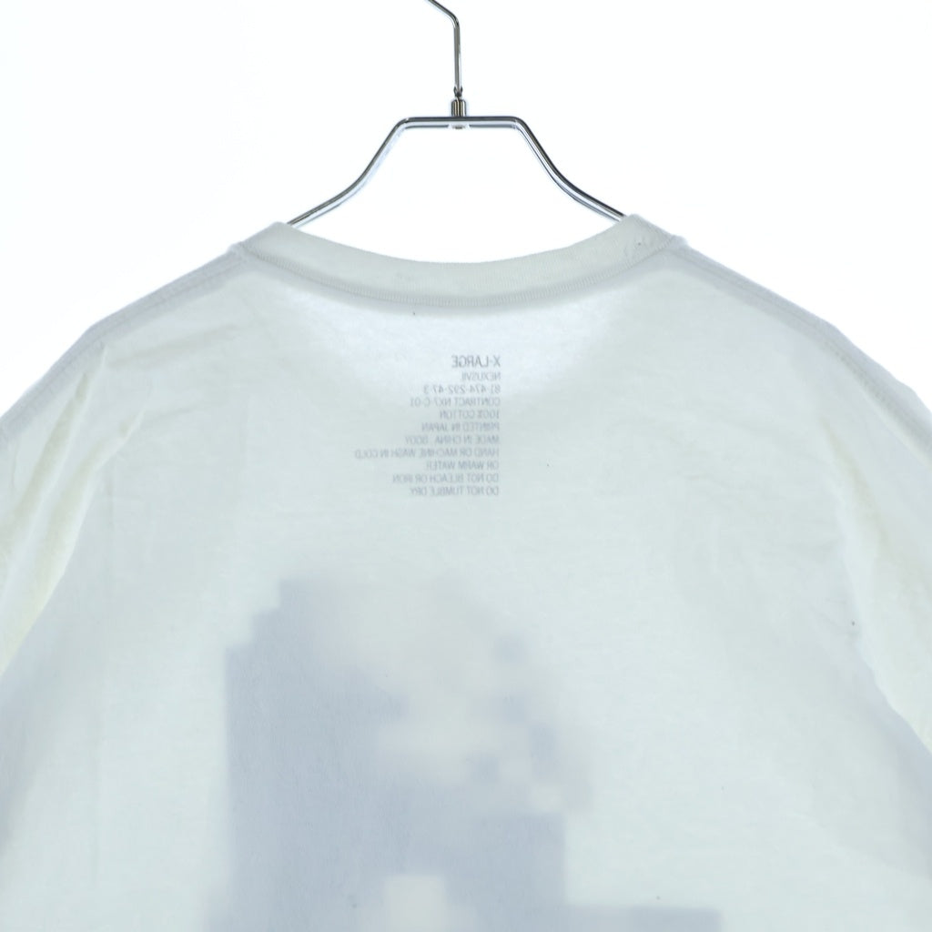 NEXUS7(ネクサスセブン) × MODERATE GENERALLY ADU CAMO モデレートジェネラリー デジカモ パロディプリント クルーネック 半袖Tシャツ カットソー ホワイト RMA-NGS-T0A