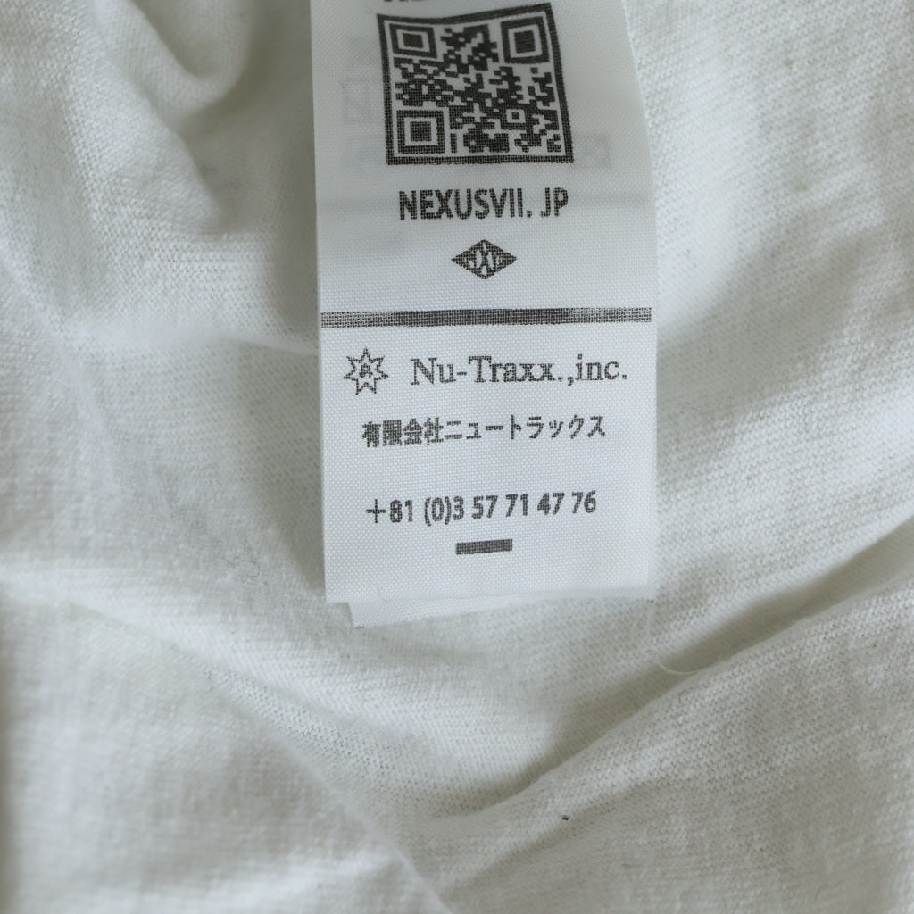 NEXUS7(ネクサスセブン) × MODERATE GENERALLY ADU CAMO モデレートジェネラリー デジカモ パロディプリント クルーネック 半袖Tシャツ カットソー ホワイト RMA-NGS-T0A