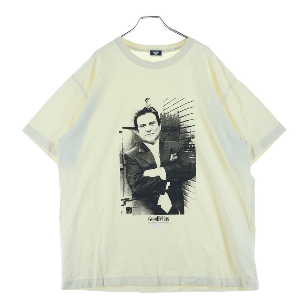 KITH(キス) 22SS × Goodfellas Tommy Vintage Tee グッドフェローズ トミー ヴィンテージプリント クルーネック 半袖Tシャツ カットソー クリーム KHM030488