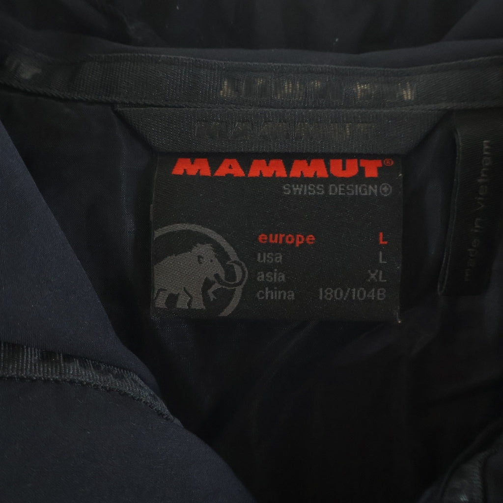 MAMMUT(マムート) Hiking Windbreaker Hooded Jacket ハイキングウィンドブレーカーフーデッドジャケット ナイロン マウンテンパーカー ブラック