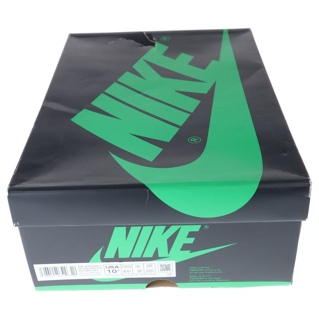 NIKE(ナイキ) AIR JORDAN 1 HI Black and Lucky Green エアジョーダン1 ラッキーグリーン ハイカットスニーカー グリーン US10.5/28.5cm DZ5485-031