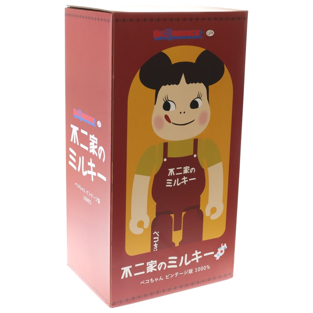 MEDICOM TOY(メディコムトイ) × 不二家 BE@RBRICK ベアブリック ペコちゃん ヴィンテージ版 1000% フィギュア 人形 マルチ