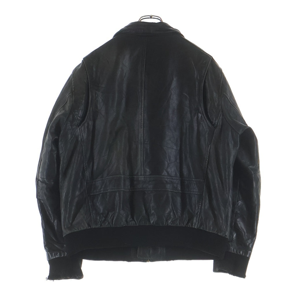 NO BRAND(ノーブランド) RED SKINS A-2 LEATHER FLIGHT JACKET レッドスキンズ ヴィンテージ レザー フライトジャケット ブラック