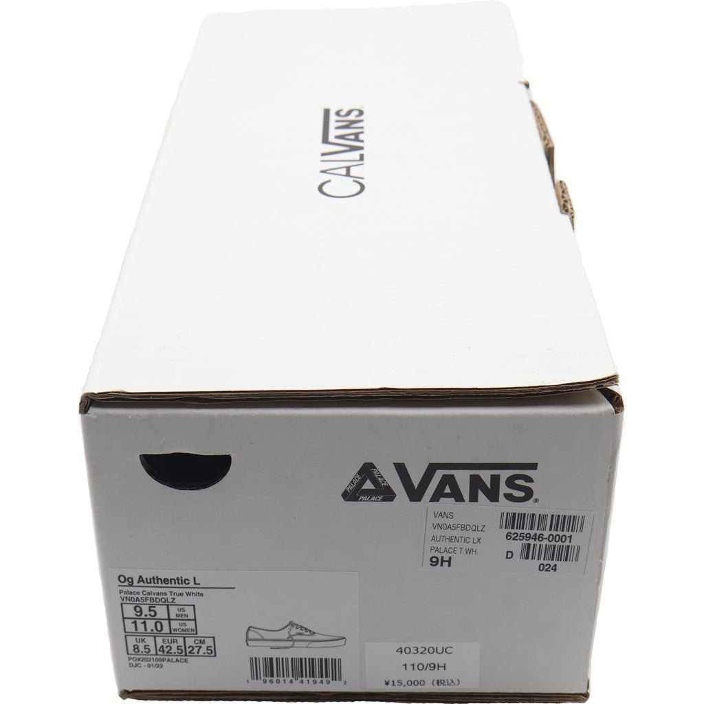 VANS(ヴァンズ) × Calvin Klein × Palace Og Authentic Calカルバンクライン パレス オーセンティック カルバンズ ローカットスニーカー ホワイト US9.5/27.5cm VN0AFBDQLZ