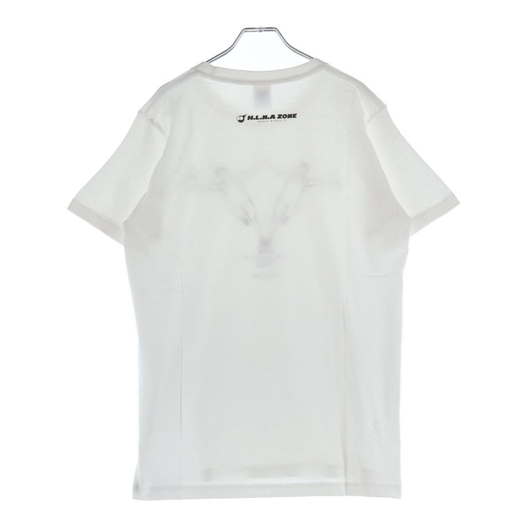 NO BRAND(ノーブランド) Haroshi S/S Tee ハロシ アートグラフィック クルーネック 半袖Tシャツ カットソー ホワイト