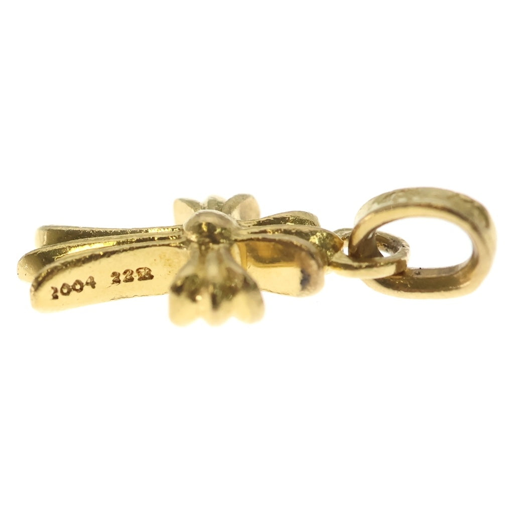 CHROME HEARTS(クロムハーツ) 22K CRS BBYFAT P/DIA ベイビーファットクロス PAVEダイヤ ペンダントトップ ゴールド BCA035