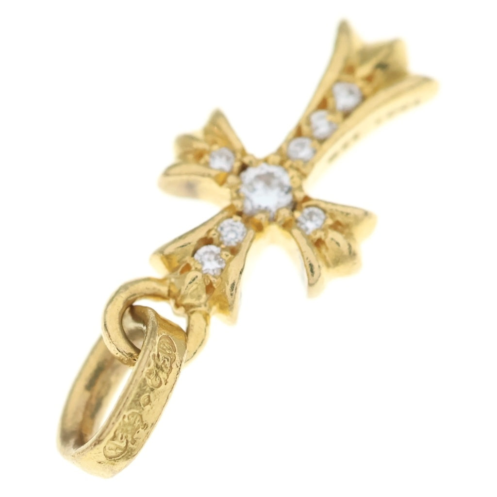 CHROME HEARTS(クロムハーツ) 22K CRS BBYFAT P/DIA ベイビーファットクロス PAVEダイヤ ペンダントトップ ゴールド BCA035