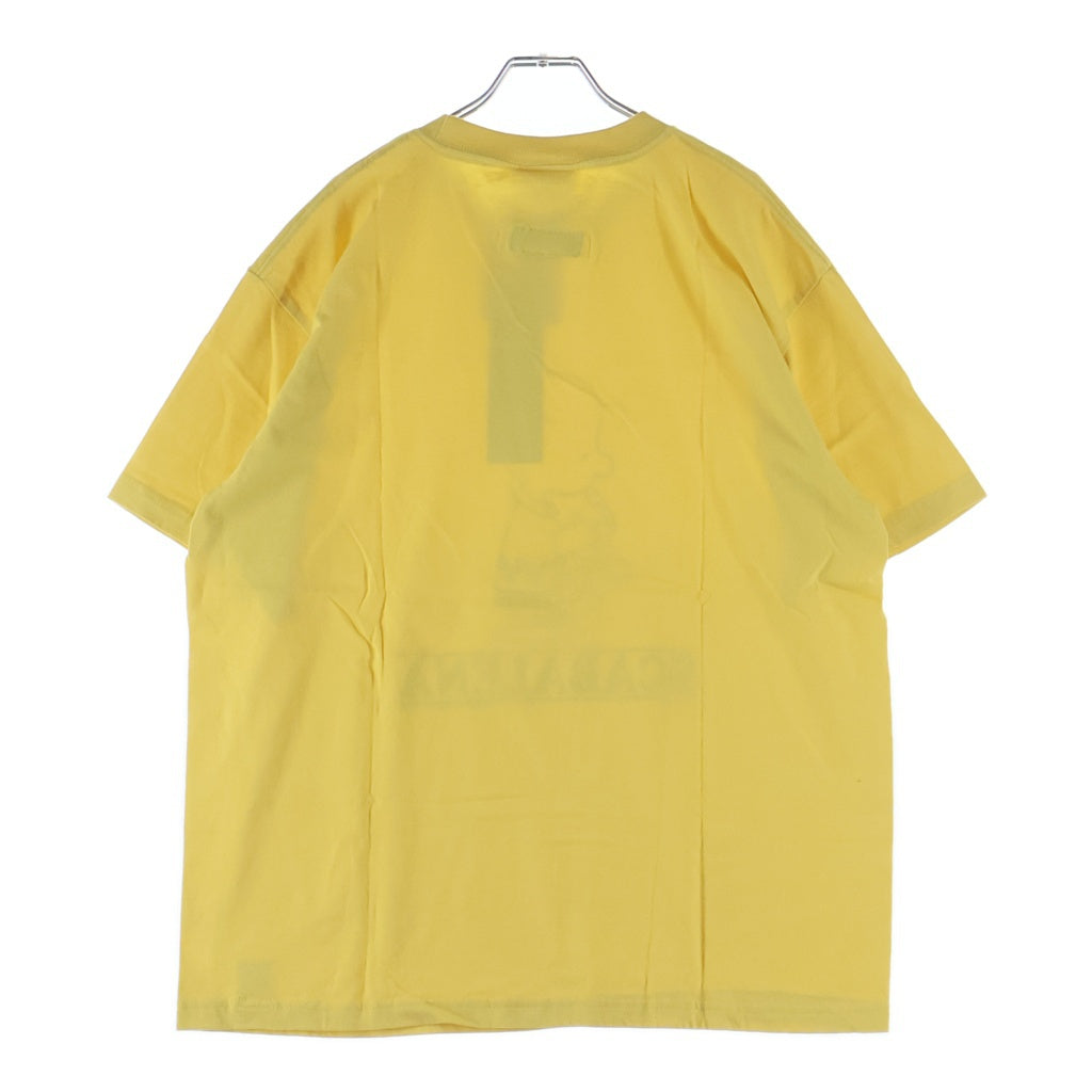 NO BRAND(ノーブランド) 【ARTYZ アーティーズ】08SS × PEANUTS CHARLIE BROWN MEET TEE ピーナッツ チャーリーブラウン プリント クルーネック 半袖Tシャツ イエロー