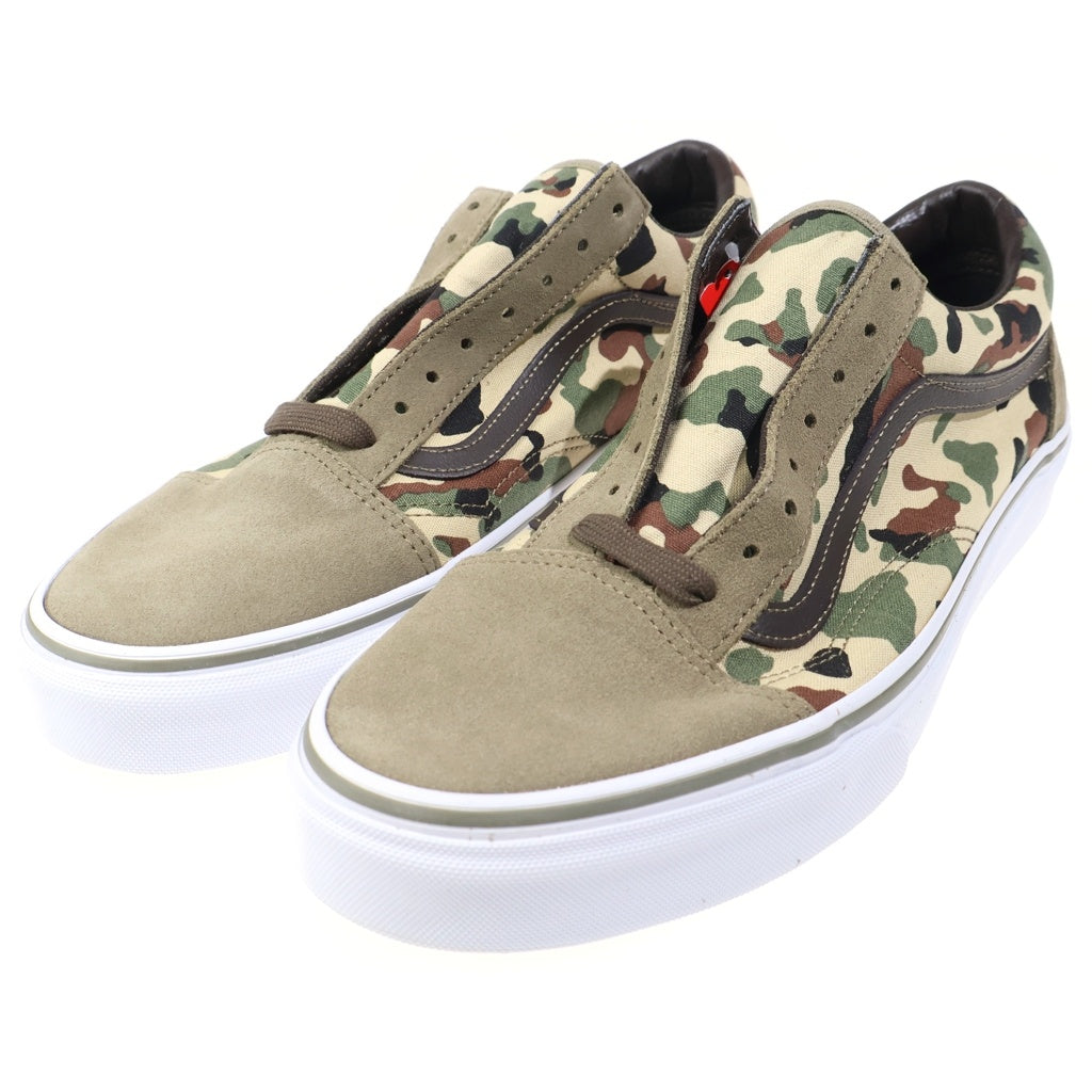 VANS(ヴァンズ) × J.CREW OLD SKOOL CAMO ジェイクルー オールドスクール カモ ローカットスニーカー カーキ US10/28cm VN0A38G1T54