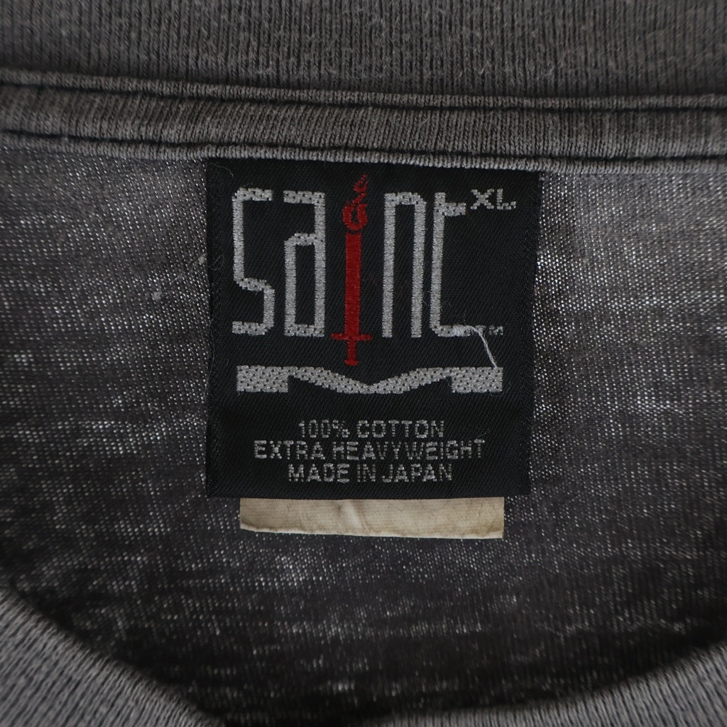 SAINT MICHAEL(セントマイケル) Go To Hell S/S Tee ゴー トゥー ヘル 両面プリント加工 半袖 Tシャツ カットソー ブラック SM-S22-0000-020