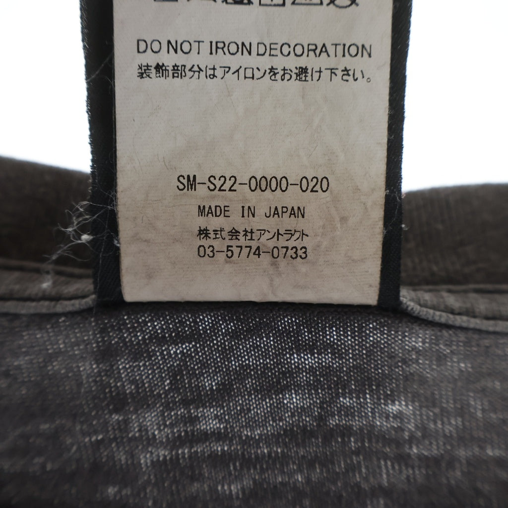 SAINT MICHAEL(セントマイケル) Go To Hell S/S Tee ゴー トゥー ヘル 両面プリント加工 半袖 Tシャツ カットソー ブラック SM-S22-0000-020