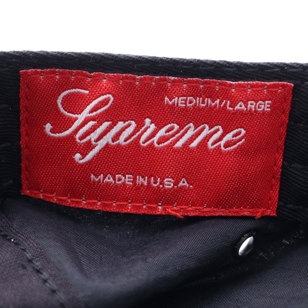 SUPREME(シュプリーム) 18SS Raised Logo Patch Camp Cap レイズドロゴパッチ キャンプキャップ 帽子 ブラック