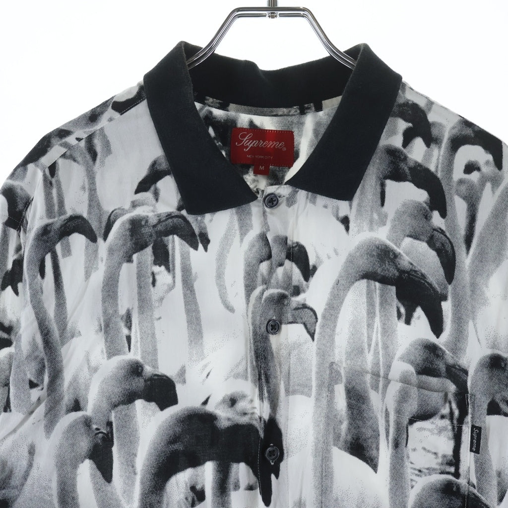 SUPREME(シュプリーム) 14SS Flamingo S/S Shirts フラミンゴ 総柄