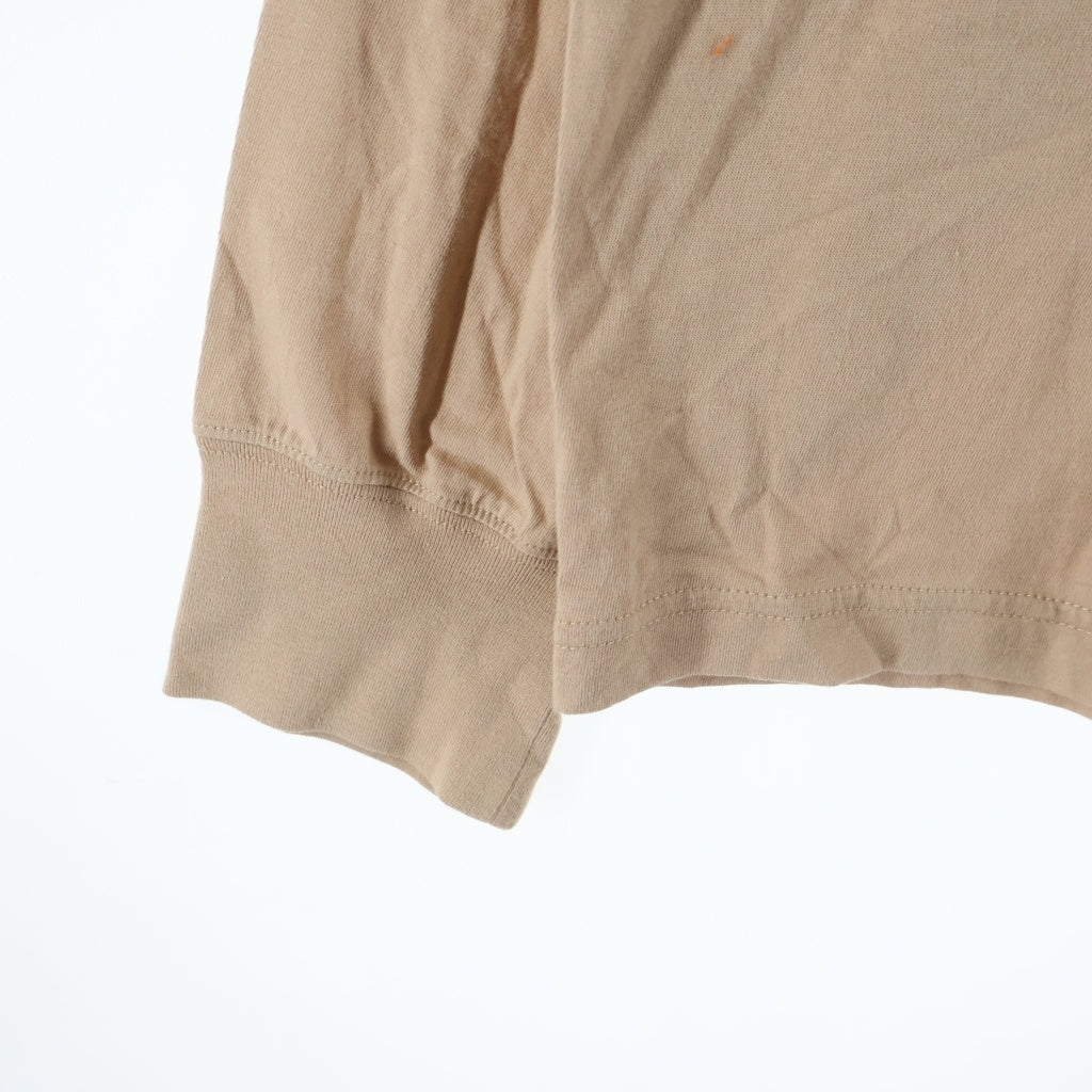 kolor BEACON(カラービーコン) グラフィックプリント クルーネック 長袖Tシャツ カットソー ベージュ 25WBM-T09235