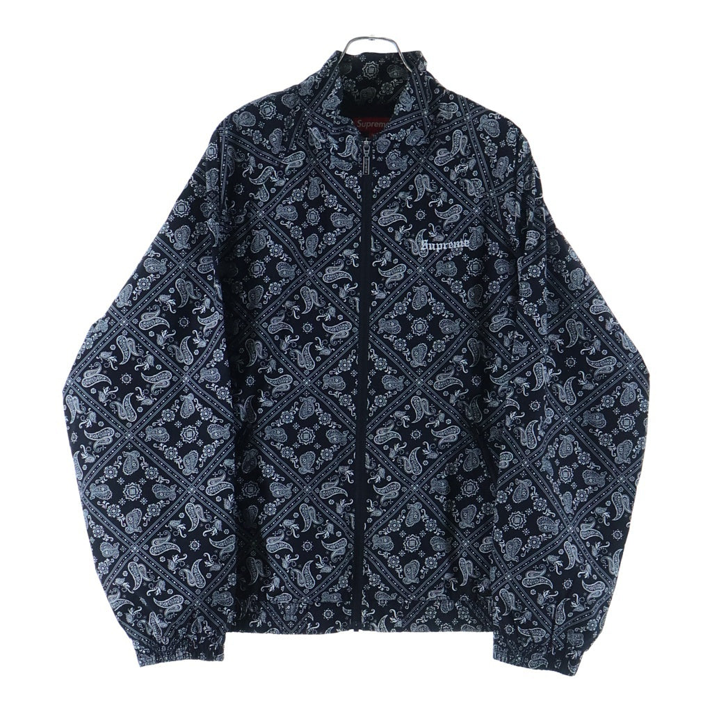 SUPREME(シュプリーム) 18SS Bandana Track Jacket バンダナ 総柄 トラックジャケット ブラック