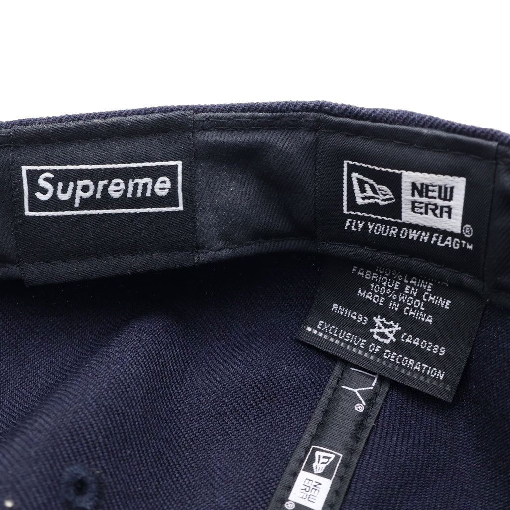 SUPREME(シュプリーム) 14AW ×New Era Tonal Box Logo Cap ニューエラ トーナル ロゴ 6パネル ベースボールキャップ 帽子 ネイビー