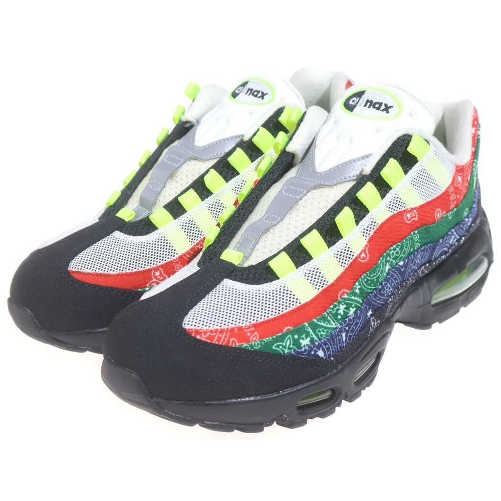 NIKE(ナイキ) Air Max 95 Big Bubble SP Paisley Bandana エアマックス 95 ビッグバブル ペイズリーバンダナ ローカットスニーカー US10.5/28.5cm IQ0620-100 ブラック
