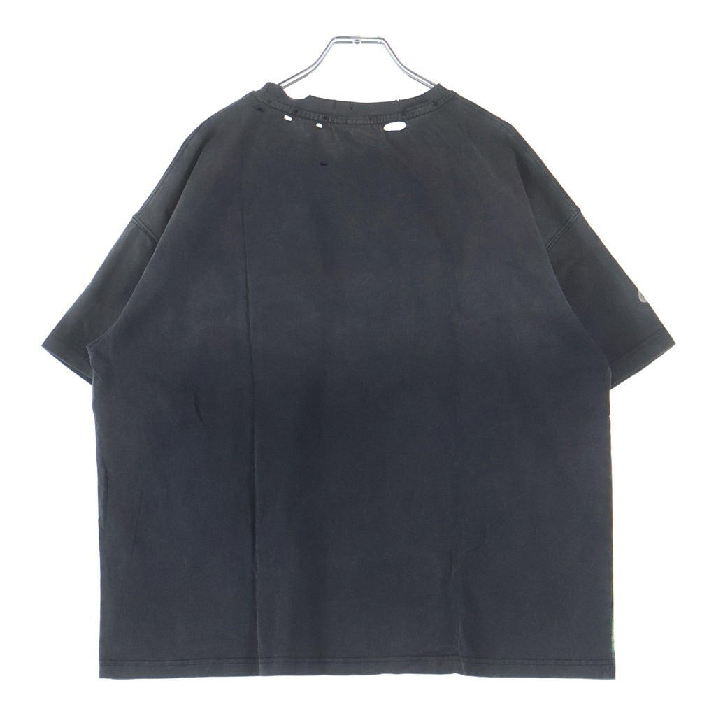 NO BRAND(ノーブランド) VALE Black Panther Rhine Stone Tee ベイル ブラックパンサー ラインストーン チャコール
