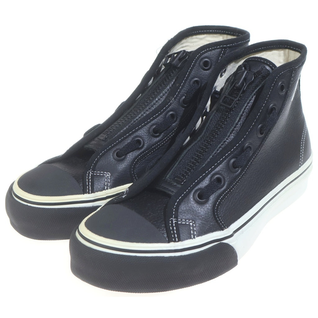 NEIGHBORHOOD(ネイバーフッド) 01AW FURY HI ZIP FASTER フューリー ジッパー レザーハイカットスニーカー ブラック US8/26cm FBNH-FW-01