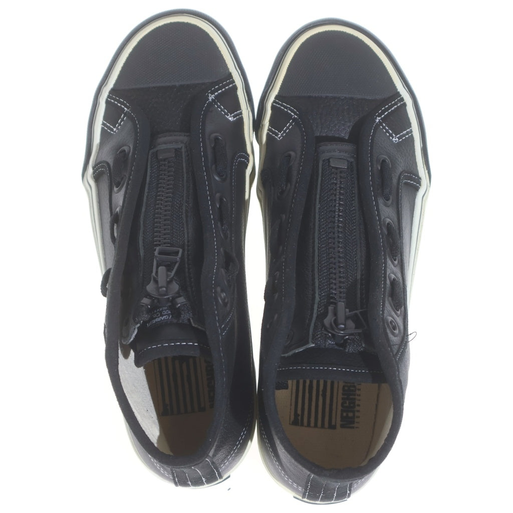 NEIGHBORHOOD(ネイバーフッド) 01AW FURY HI ZIP FASTER フューリー ジッパー レザーハイカットスニーカー ブラック US8/26cm FBNH-FW-01