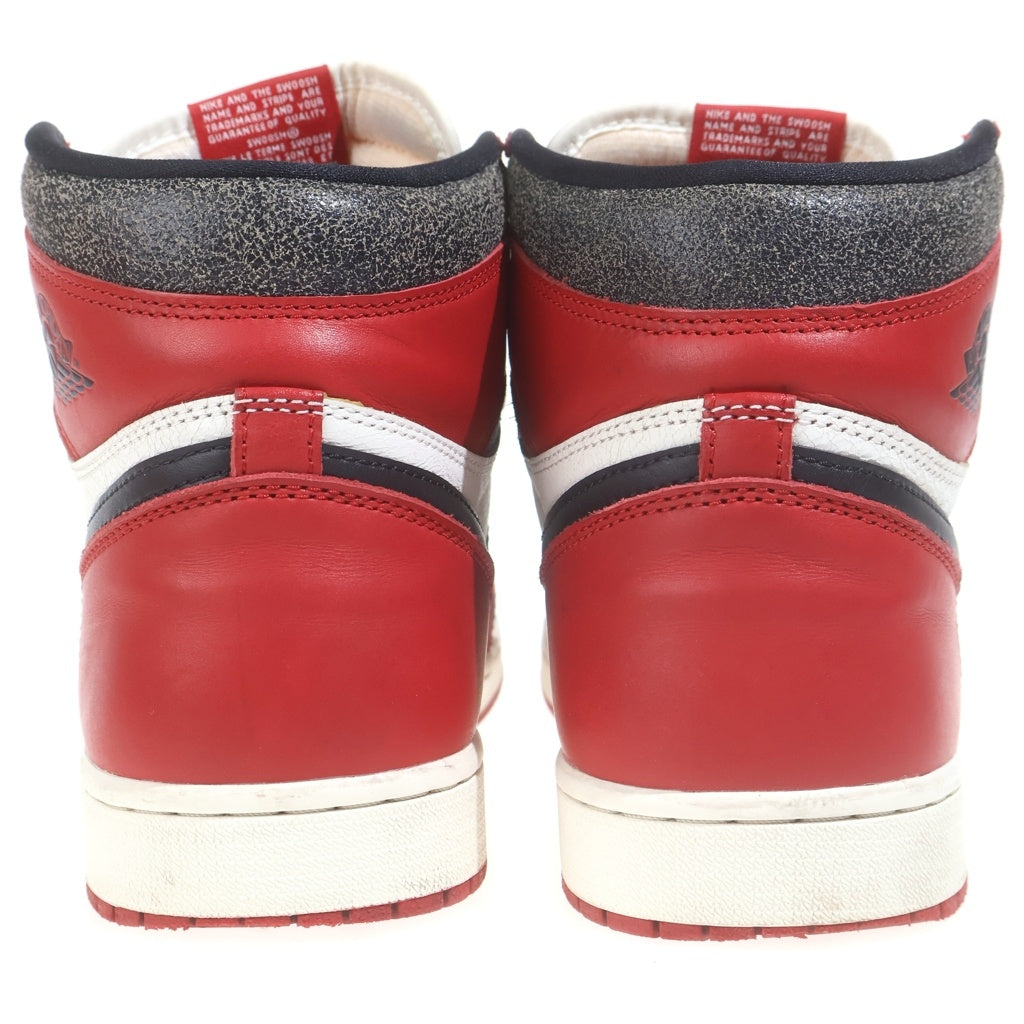 NIKE(ナイキ) AIR JORDAN 1 HIGH OG エアジョーダン1 ハイ OG ロスト&ファウンド シカゴ ハイカットスニーカー ホワイト/レッド US12/30cm DZ5485-612