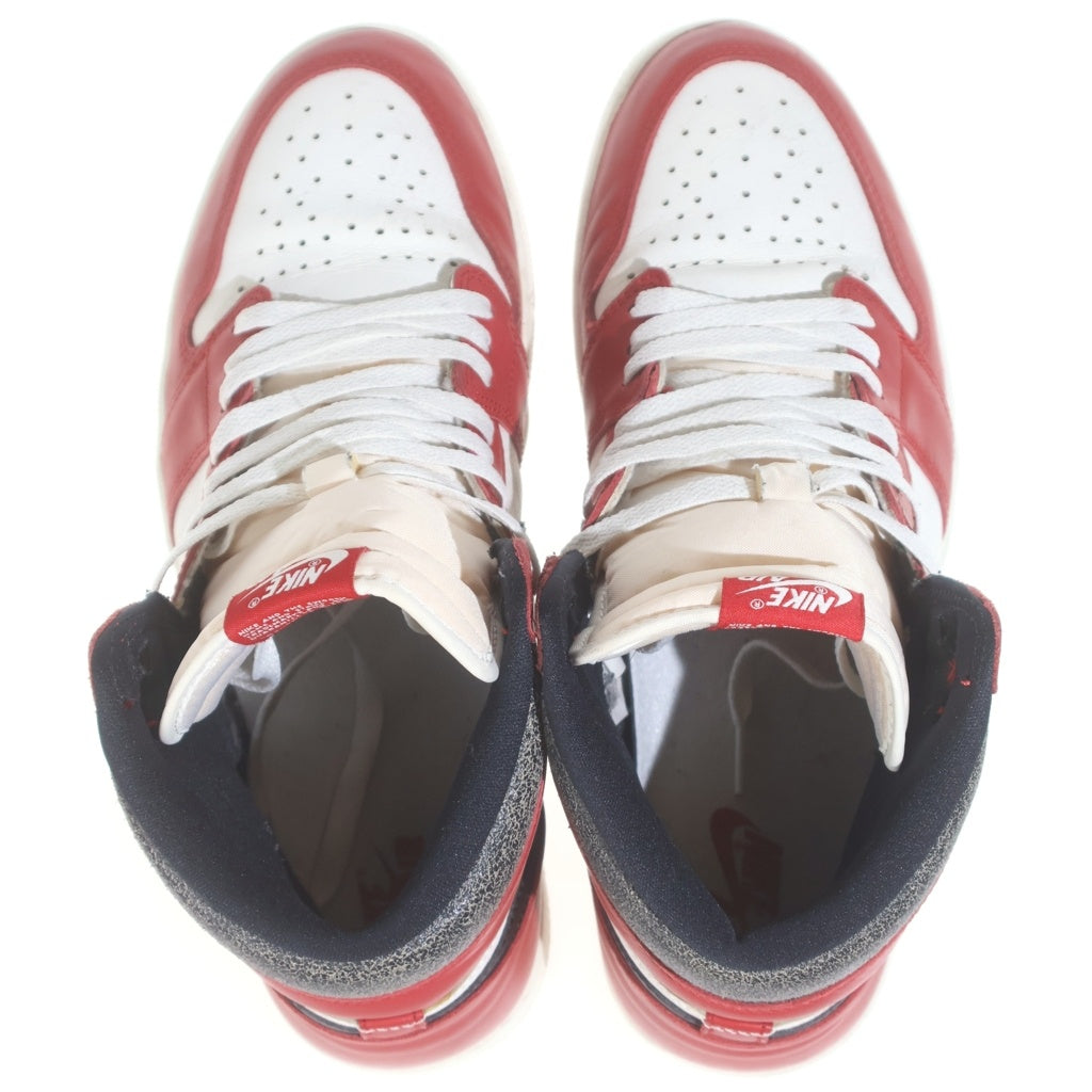 NIKE(ナイキ) AIR JORDAN 1 HIGH OG エアジョーダン1 ハイ OG ロスト&ファウンド シカゴ ハイカットスニーカー ホワイト/レッド US12/30cm DZ5485-612