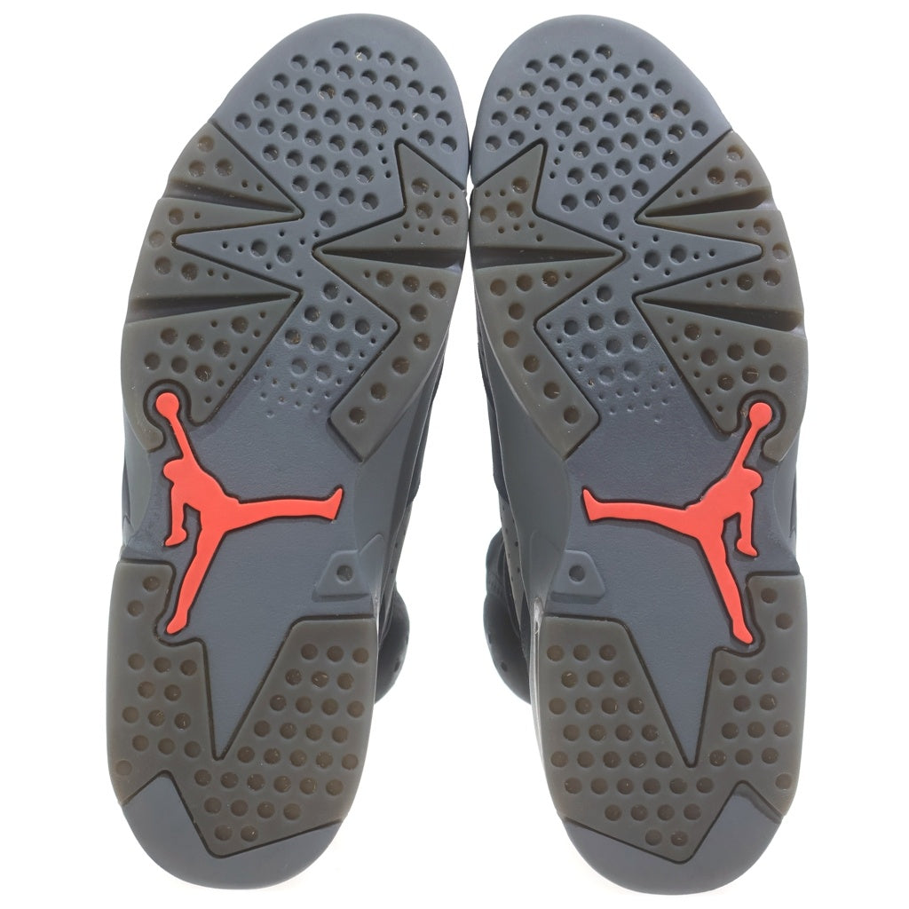 NIKE(ナイキ) ×PARIS SAINT GERMAIN AIR JORDAN 6 RETRO INFRARED パリサンジェルマン エアジョーダン6 ハイカットスニーカー ブラック/グレー US12/30cm CK1229-001