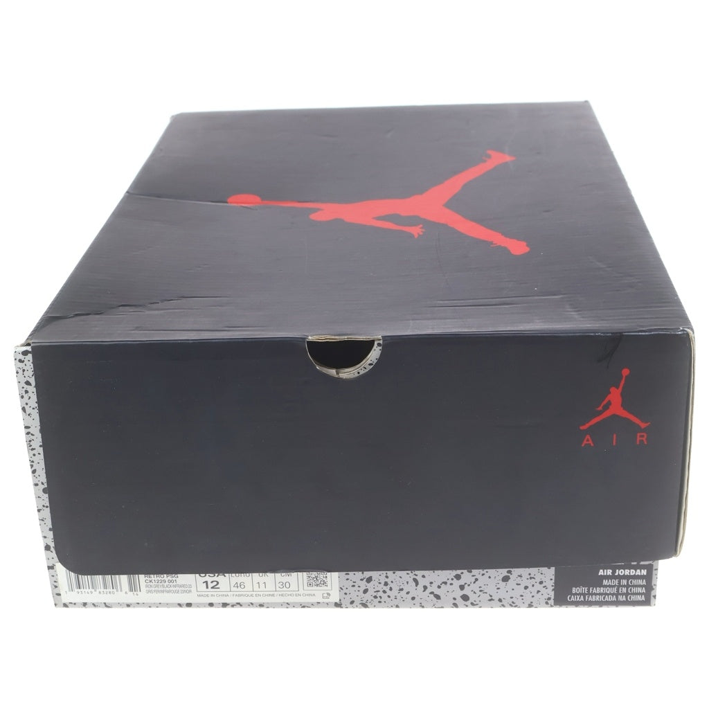 NIKE(ナイキ) ×PARIS SAINT GERMAIN AIR JORDAN 6 RETRO INFRARED パリサンジェルマン エアジョーダン6 ハイカットスニーカー ブラック/グレー US12/30cm CK1229-001