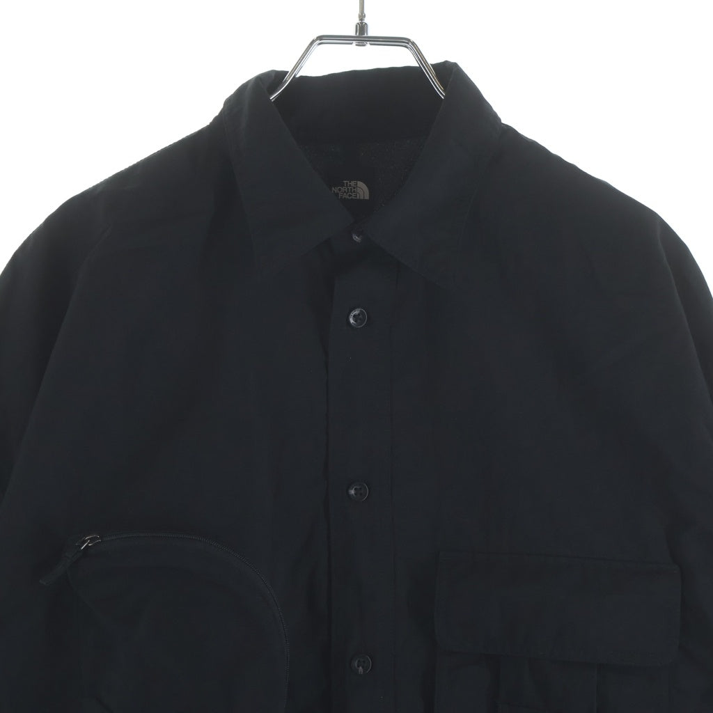 THE NORTH FACE(ザノースフェイス) Fieldutlt Shirts ロングスリーブ フィールド ユーティリティー 長袖シャツ ブラック NR12530
