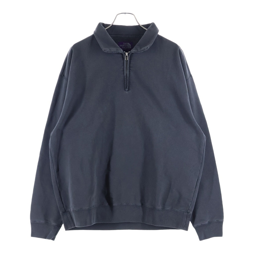 THE NORTH FACE PURPLE LABEL(ノースフェイスパープルレーベル) 11oz Half Zip Sweatshirt ヘビーウェイト ハーフジップ スウェットシャツ チャコール N25SH010