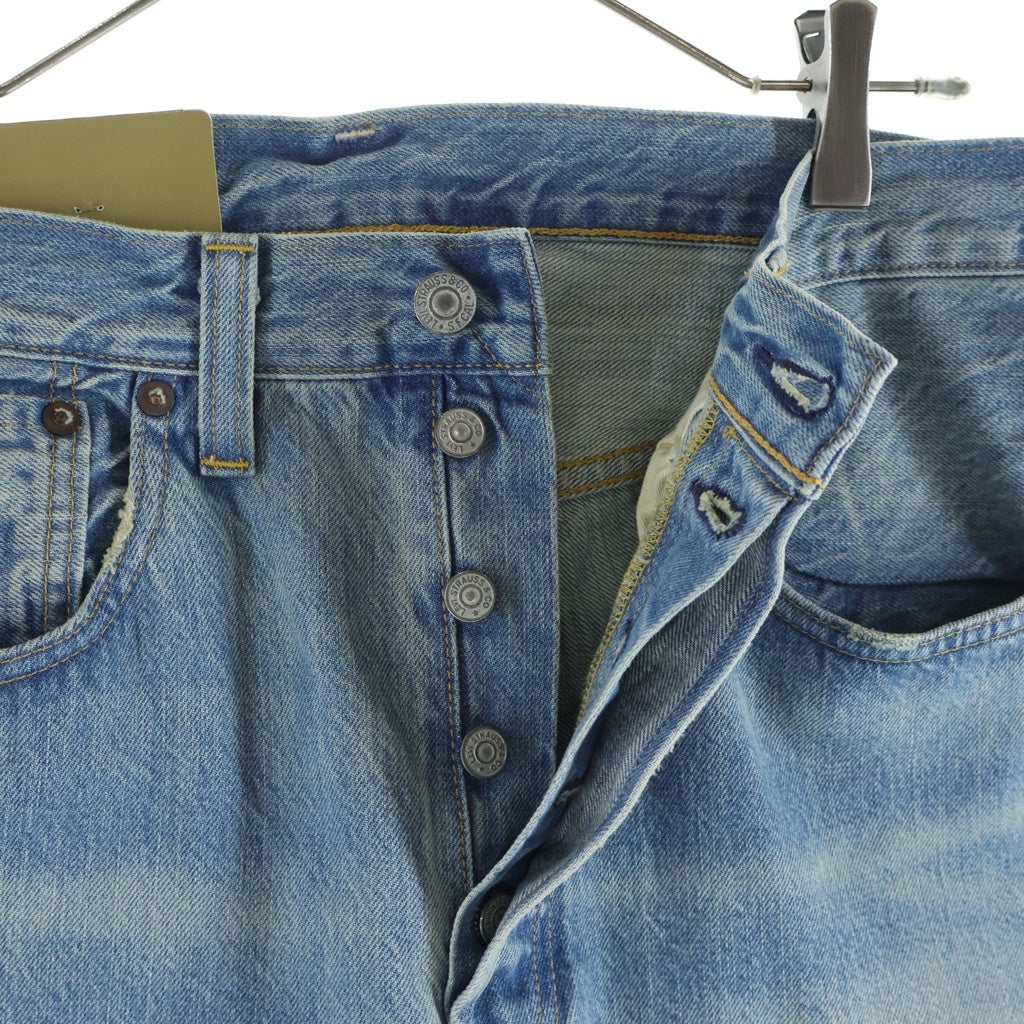 Levi's(リーバイス) 501XX 復刻 1947MODEL BIG E ボタン裏刻印3015 ウォッシュド ダメージ加工 デニム インディゴ 47501-0220
