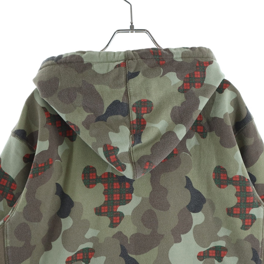STUSSY(ステューシー) 00s チェックカモ フロッキー プリント ジップ