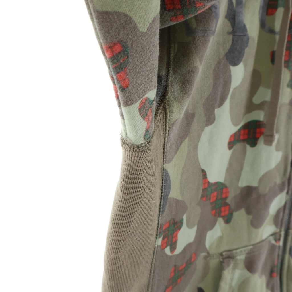 STUSSY(ステューシー) 00s チェックカモ フロッキー プリント ジップ