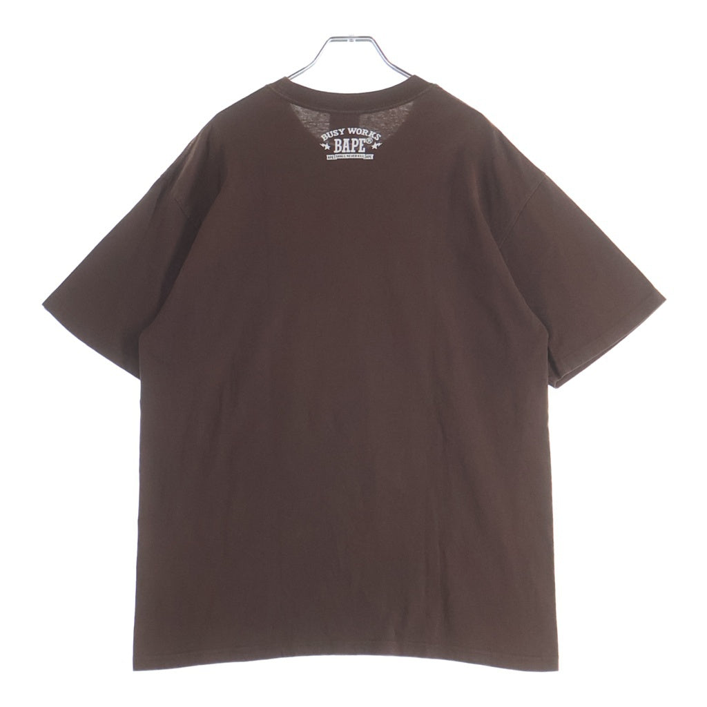 A BATHING APE(アベイシングエイプ) Color Stone College Relaxed Fit Tee カラー ストーン スワロフスキー カレッジ リラックスド フィット クルーネック半袖Tシャツ カットソー