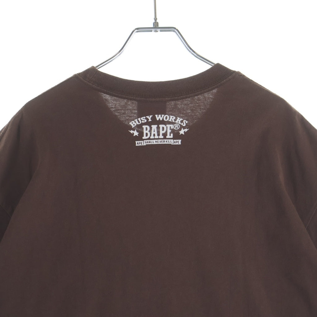 A BATHING APE(アベイシングエイプ) Color Stone College Relaxed Fit Tee カラー ストーン スワロフスキー カレッジ リラックスド フィット クルーネック半袖Tシャツ カットソー