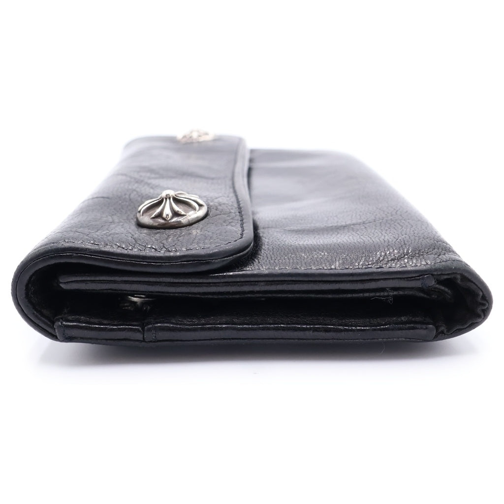 CHROME HEARTS(クロムハーツ) WAVE ウェーブ レザーウォレット 財布 ブラック