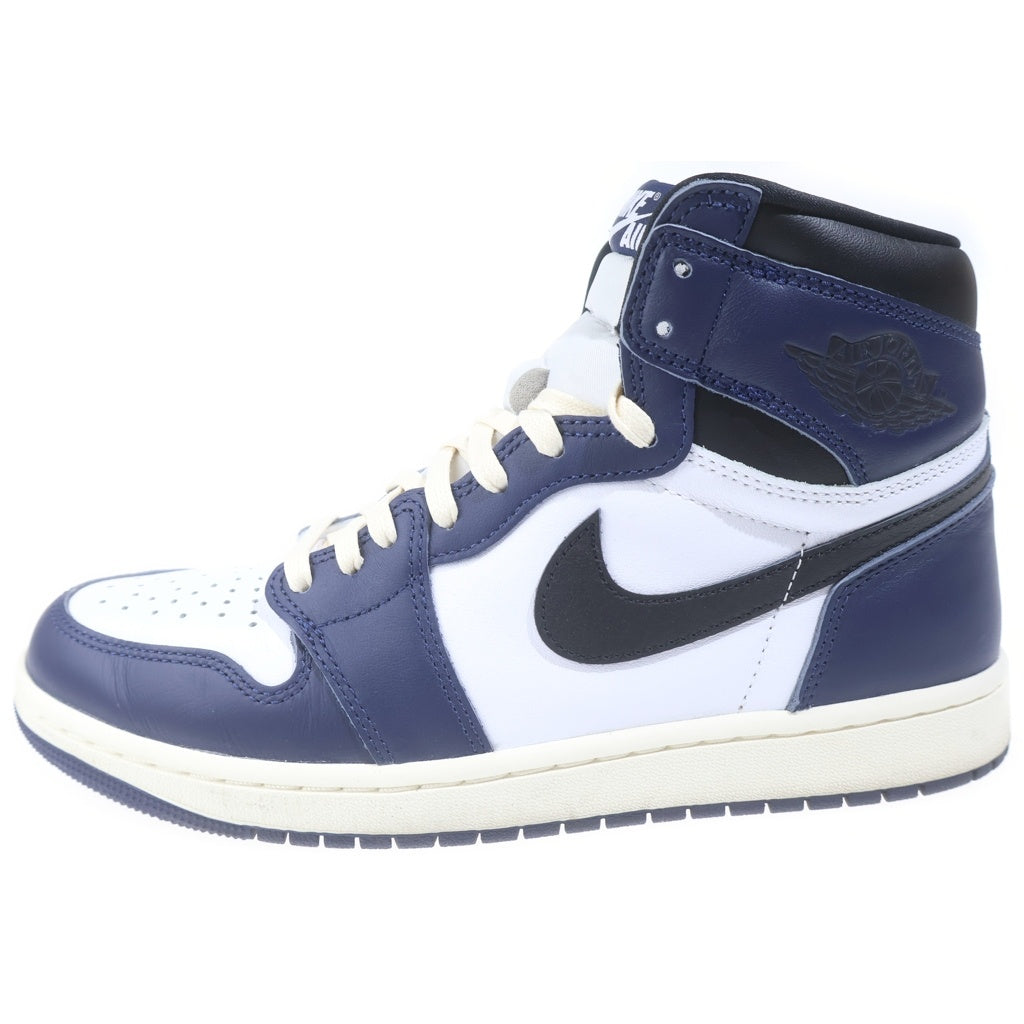 NIKE(ナイキ) AIR JORDAN 1 RETRO HIGH OG MIDNIGHT NAVY エアジョーダン1 ミッドナイトネイビー ハイカットスニーカー ネイビー/ホワイト US9/27cm DZ5485-401