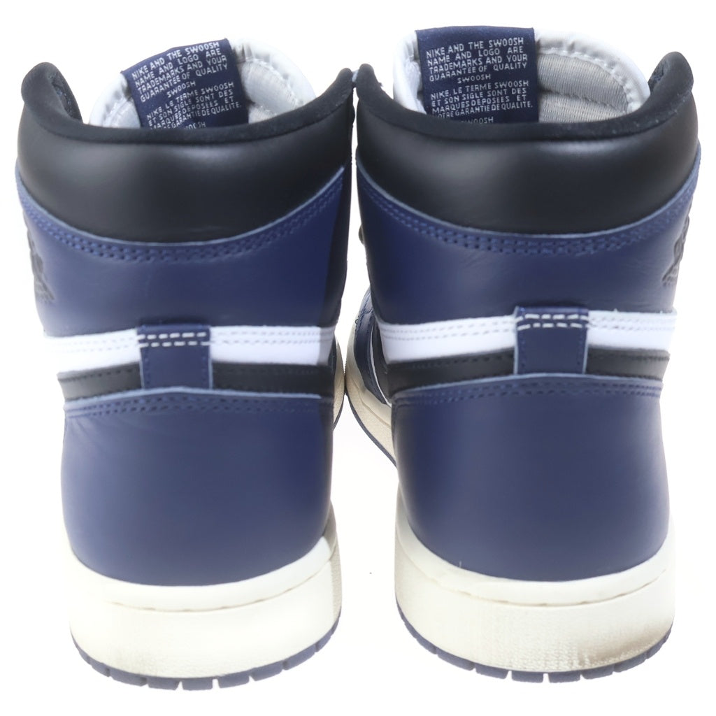 NIKE(ナイキ) AIR JORDAN 1 RETRO HIGH OG MIDNIGHT NAVY エアジョーダン1 ミッドナイトネイビー ハイカットスニーカー ネイビー/ホワイト US9/27cm DZ5485-401