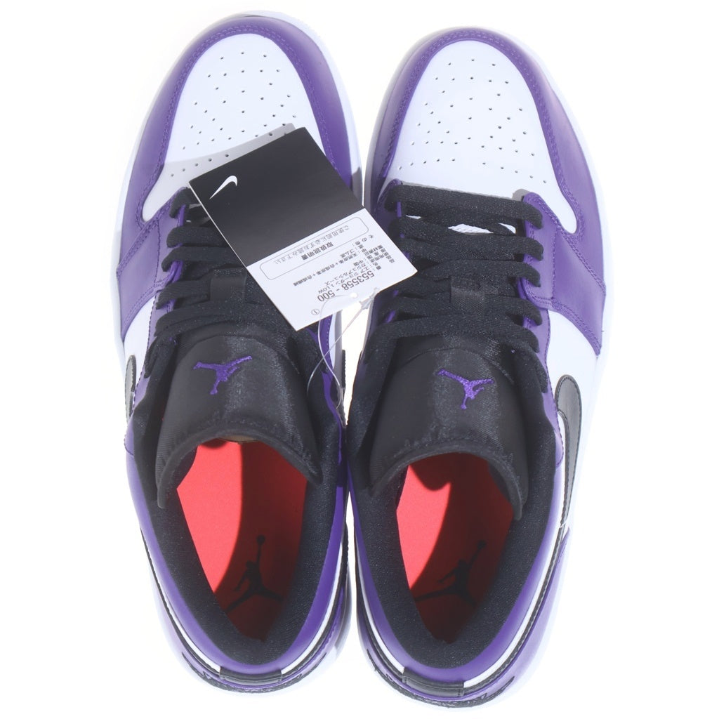 NIKE(ナイキ) AIR JORDAN 1 LOW Court Purple エアジョーダン 1 コートパープル ローカットスニーカー ホワイト/パープル US11/29cm 553558-500
