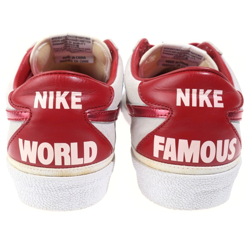 NIKE(ナイキ) 【観賞用 2008年製】09SS ×Supreme Zoom Bruin SB シュプリーム ズームブルイン エスビー ローカットスニーカー グレー/レッド US9.5/27.5cm 363319-161