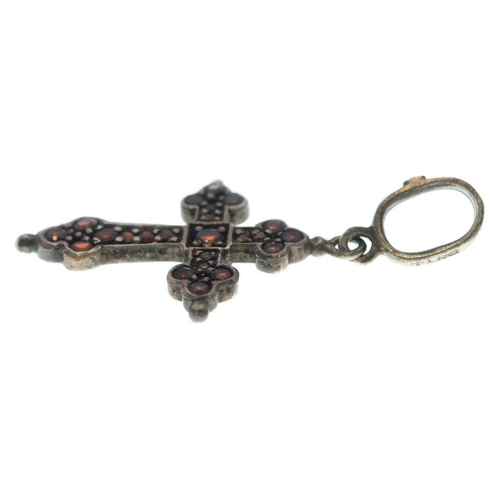 Loree Rodkin(ローリーロドキン) MEDIUM GOTHIC CROSS PENDANT ルビー