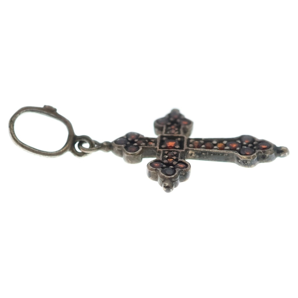 Loree Rodkin(ローリーロドキン) MEDIUM GOTHIC CROSS PENDANT ルビー