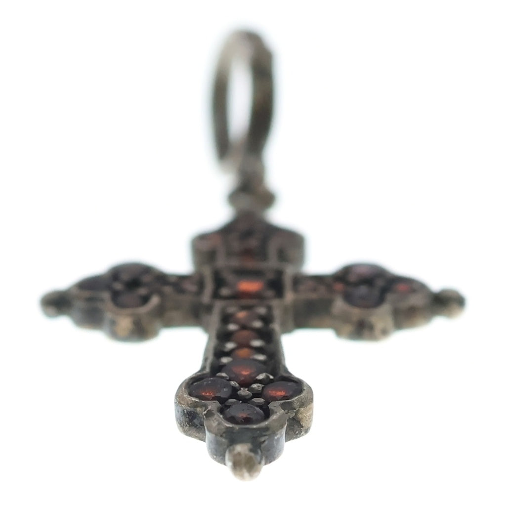 Loree Rodkin(ローリーロドキン) MEDIUM GOTHIC CROSS PENDANT ルビー