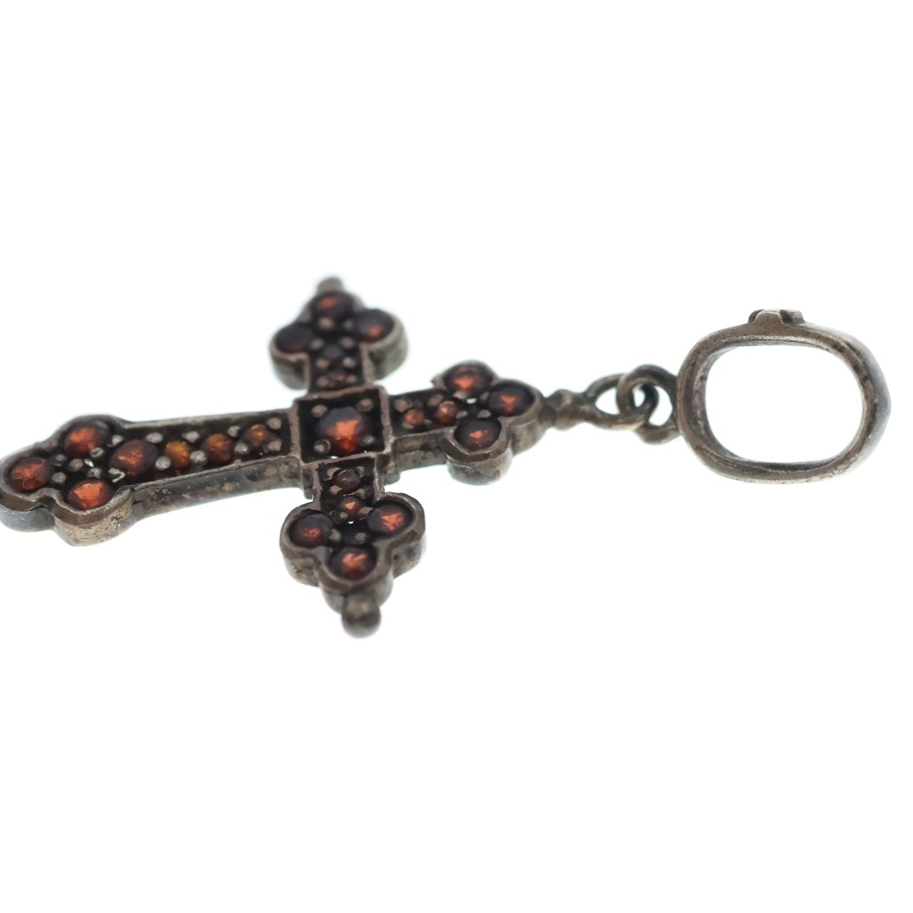 Loree Rodkin(ローリーロドキン) MEDIUM GOTHIC CROSS PENDANT ルビー