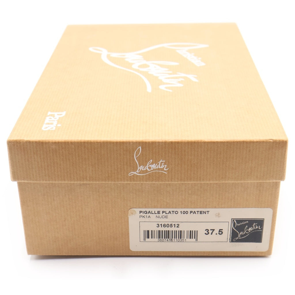 CHRISTIAN LOUBOUTIN(クリスチャンルブタン) PIGALLE PLATO 100 PATENT ポインテッドトゥ パテントレザーパンプス ベージュ ハイヒール 3160512 レディース