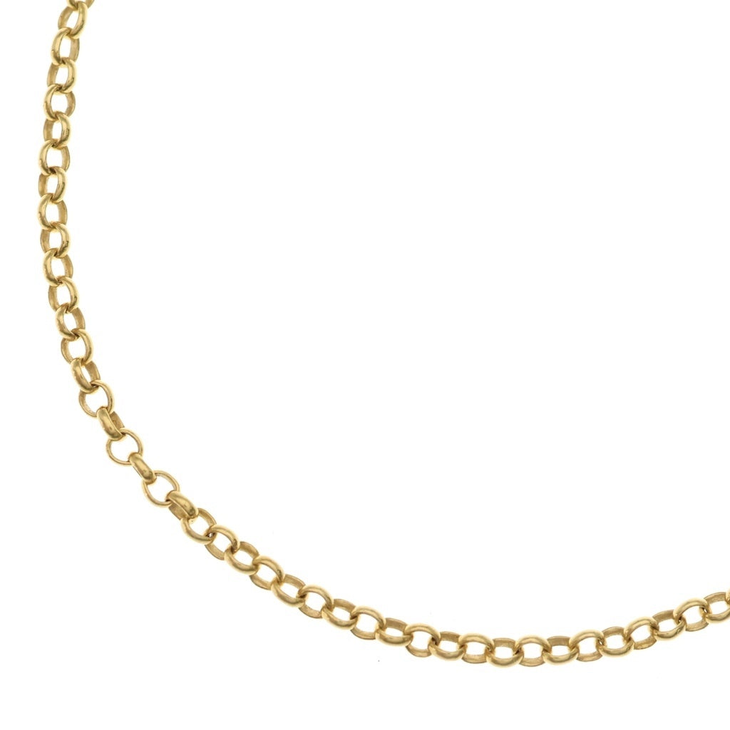 CHROME HEARTS(クロムハーツ) 22K NECKCHAIN R18 ロールチェーンネックレス 18inch ゴールド BCA010