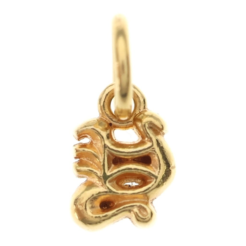 CHROME HEARTS(クロムハーツ) 22K STACK ALPHABET アルファベットスタックチャーム Yイニシャル ネックレストップ ゴールド