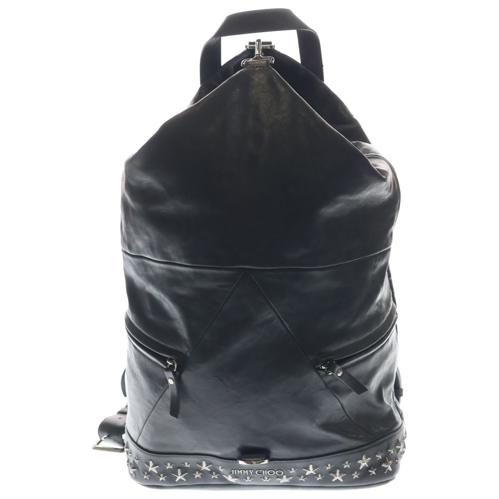 JIMMY CHOO(ジミーチュウ) FITZROY フィッツロイ スタースタッズ バックパック リュック ブラック
